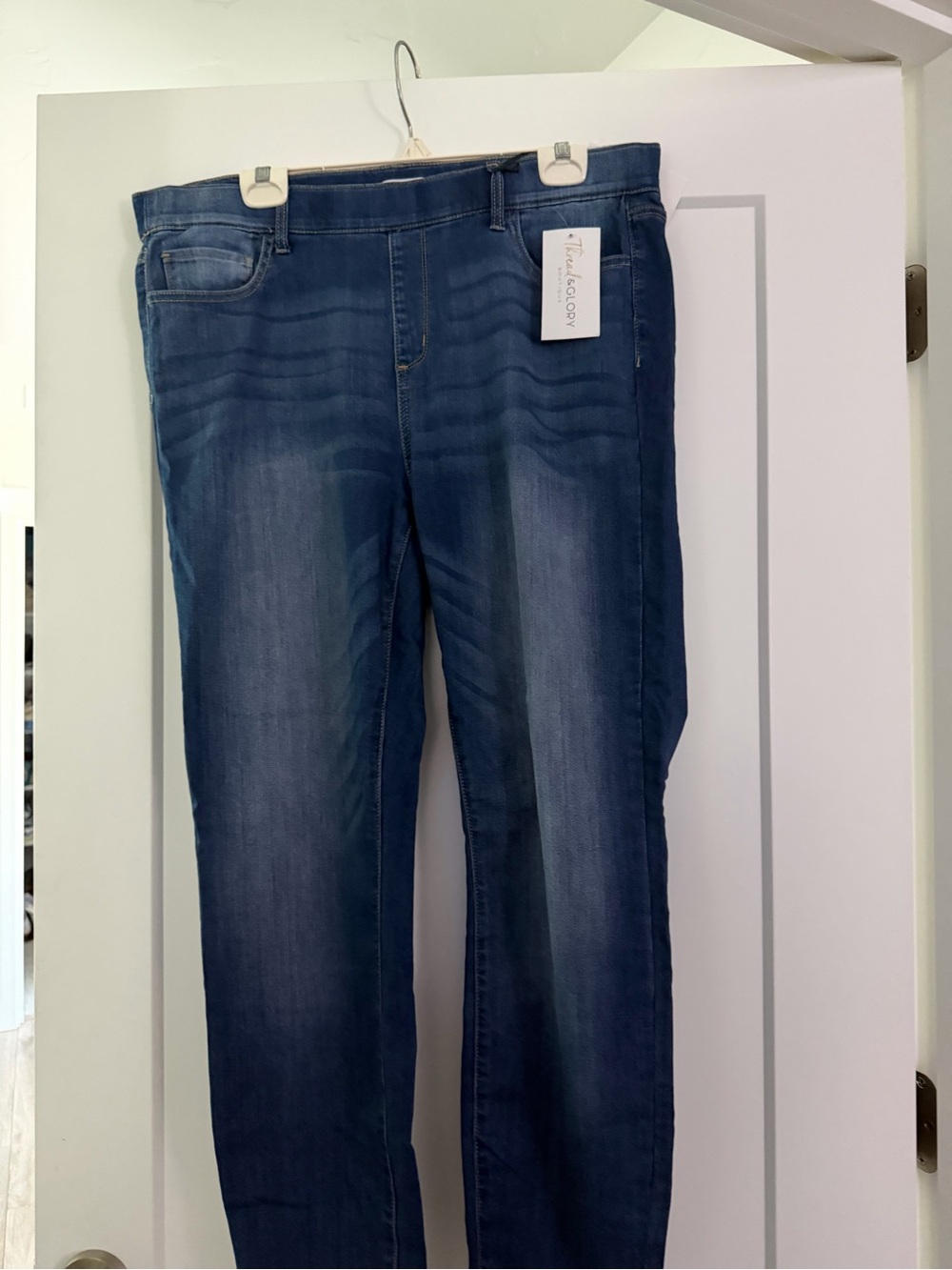 Ms Cello Women’s Ankle Jeans — Dark Blue Wash